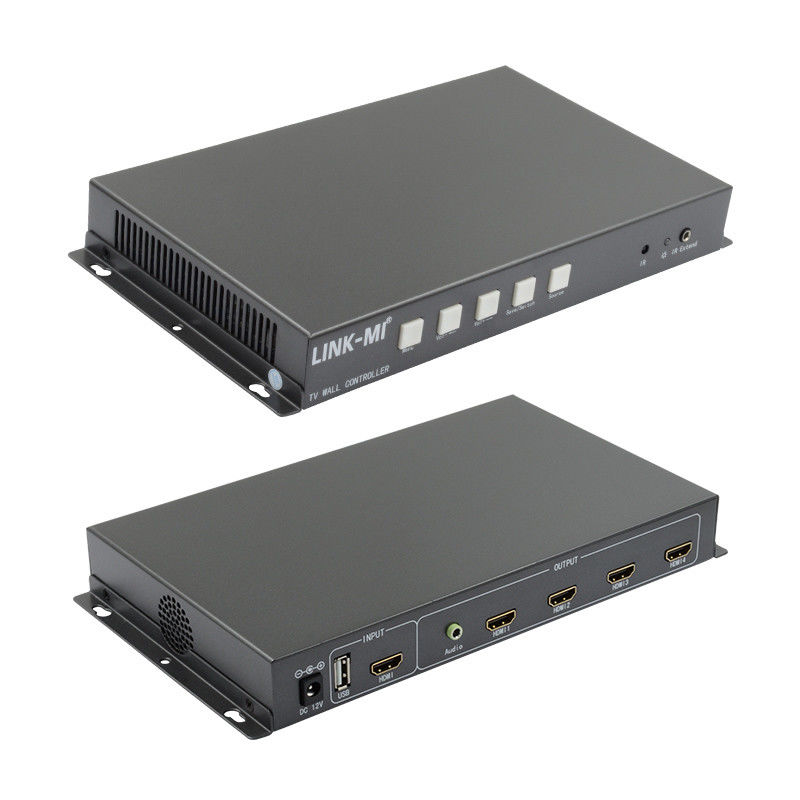 Controlador de parede de vídeo 2X2 Suporte HDMI Entrada de sinal USB 1080P Para publicidade