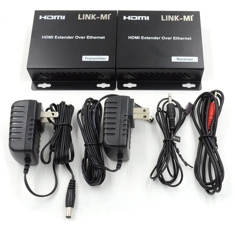 120M HDMI Extender AV Over IP 1080P com IR Support Point To Many To Many Cascading