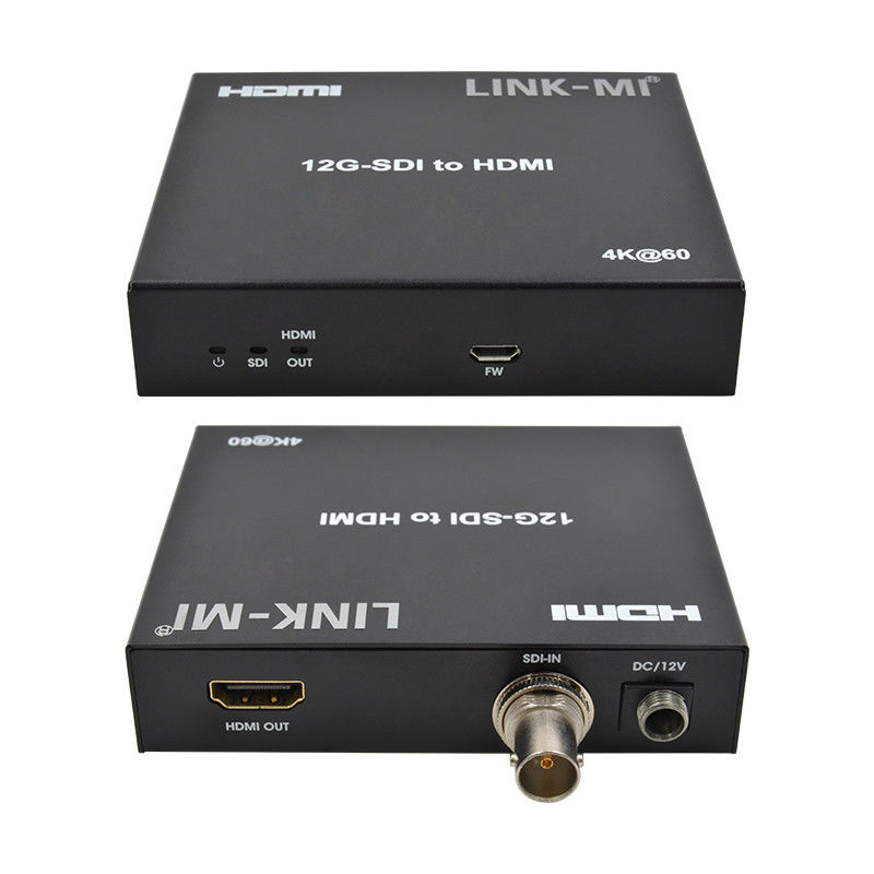 12G 6G 3G SDI para HDMI Video Converter Suporte YUV4:22 Max 120m