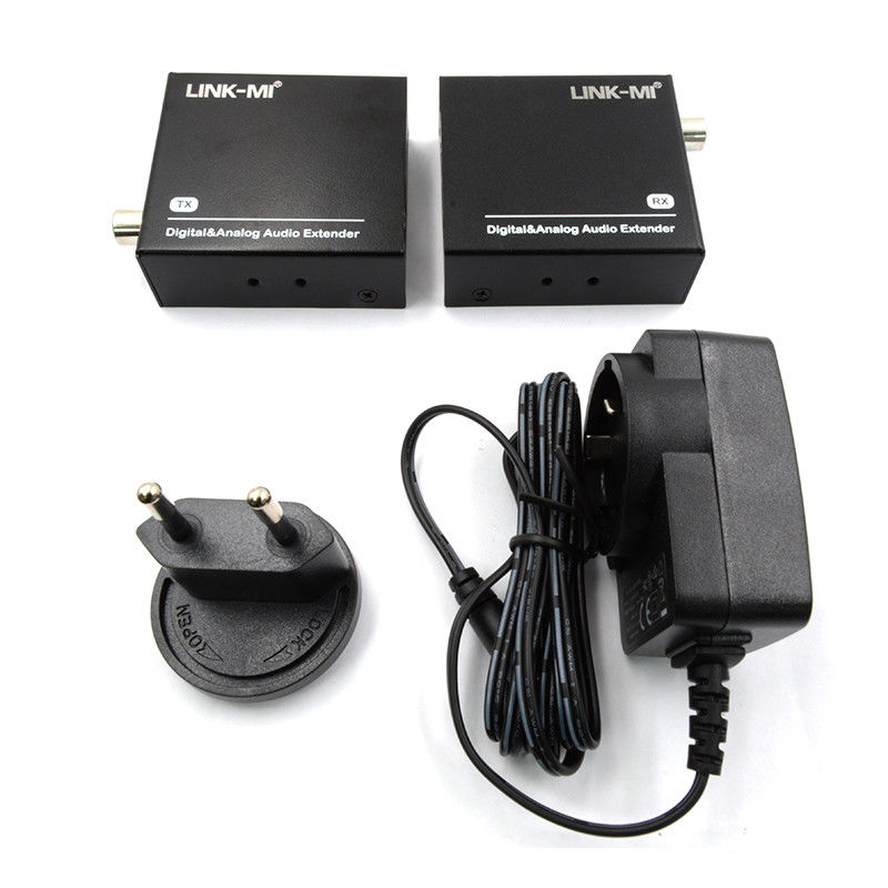 Extensor de áudio analógico digital de 500m HDMI através do cabo Cat5e/6