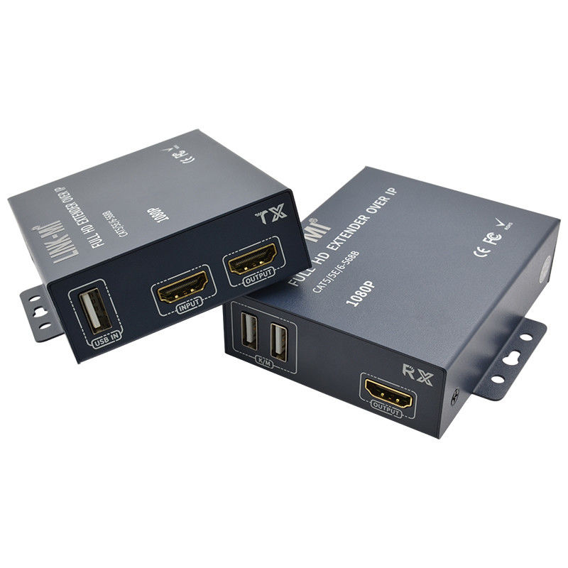 200M 1080p HDMI KVM Extenderhdmi HDMI Over TCP/IP Com Loop Out Point To Multi Point