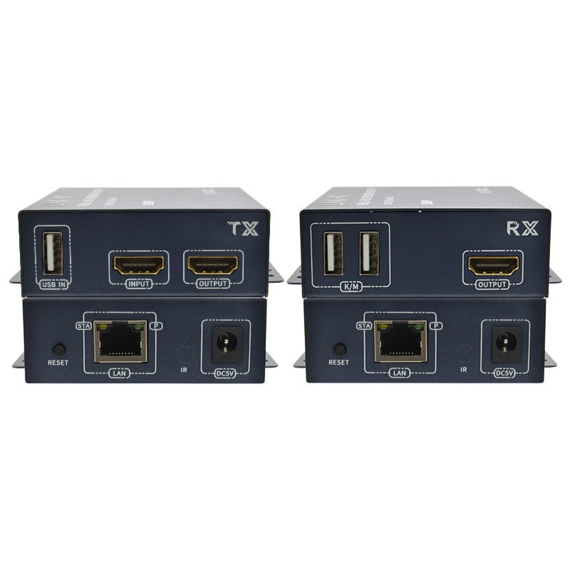 200M 1080p HDMI KVM Extenderhdmi HDMI Over TCP/IP Com Loop Out Point To Multi Point