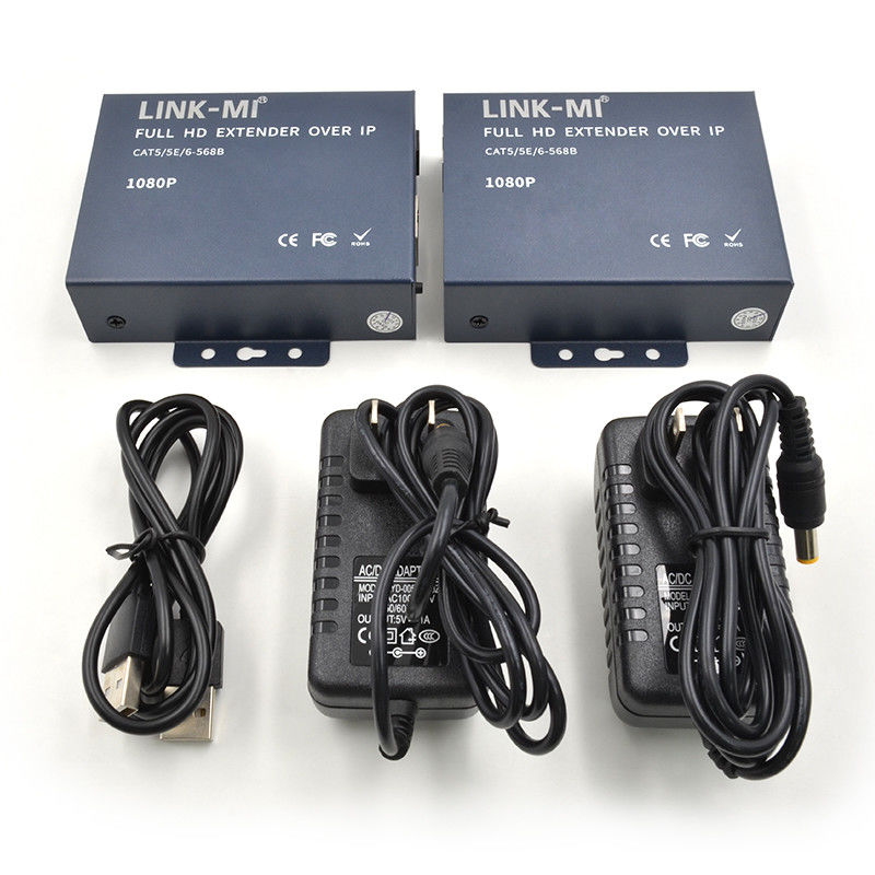200M 1080p HDMI KVM Extenderhdmi HDMI Over TCP/IP Com Loop Out Point To Multi Point