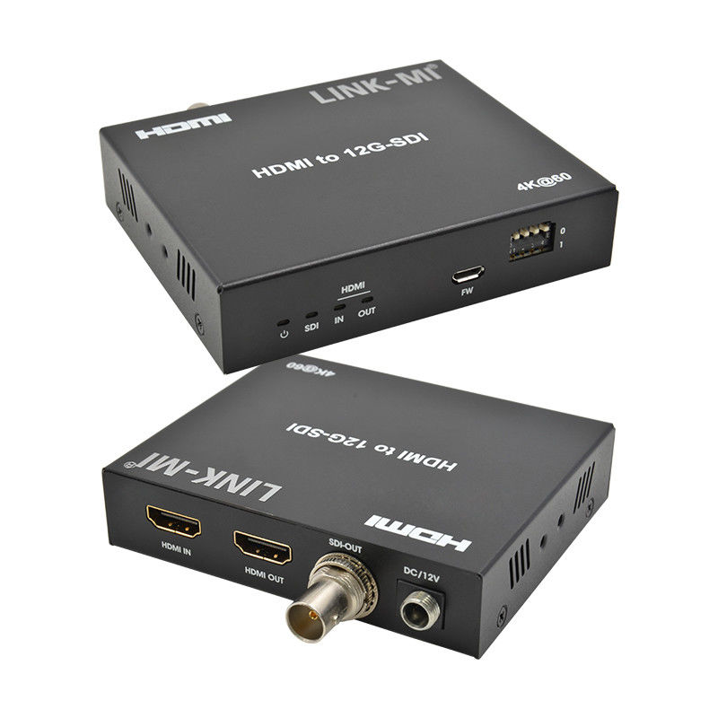 4K HDMI para SDI Converter com Loop Out Suporte 12G 4K @ 60Hz EDID Max 120m