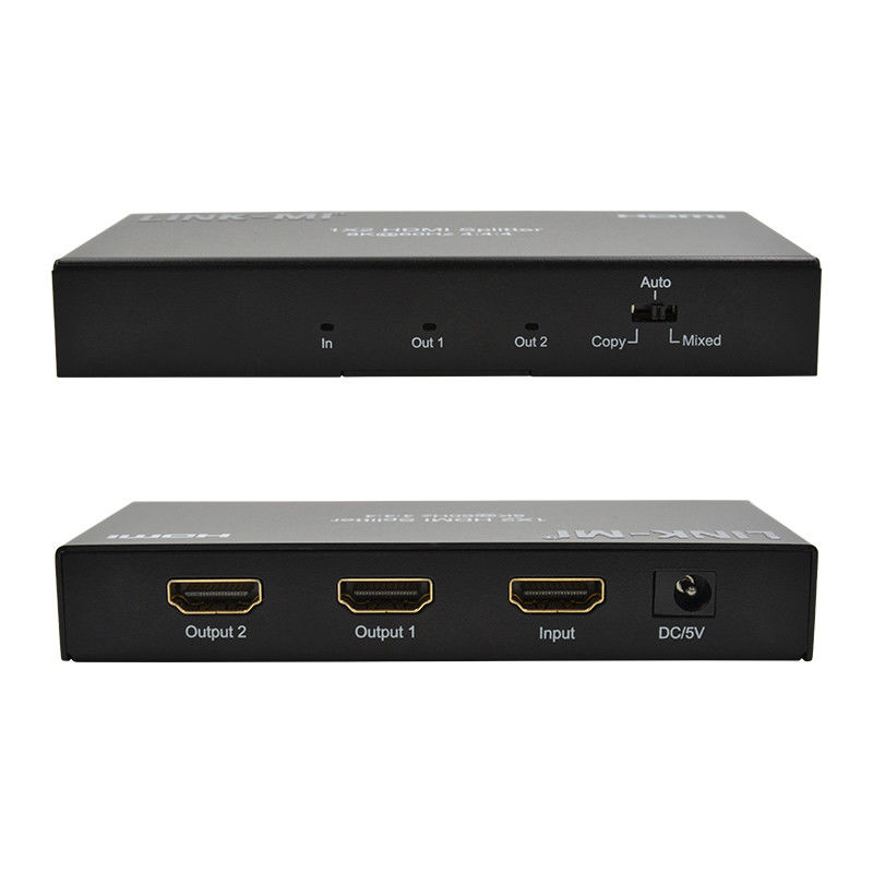48 Gbps HDMI Splitter 8k 1x2 HDMI Extender Suporte Downscaler HDR10 EDID HDCP2.2