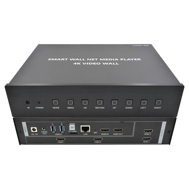 HDMI 2X2 4K Video Wall Controller Media Player TV Wall Processor para 4 TVs