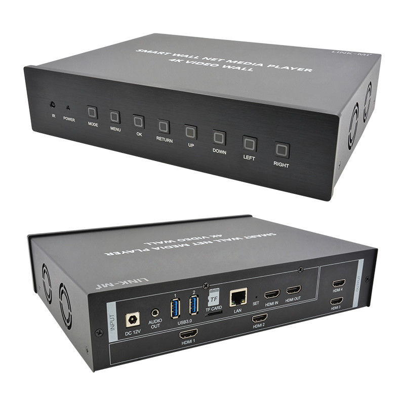 HDMI 2X2 4K Video Wall Controller Media Player TV Wall Processor para 4 TVs
