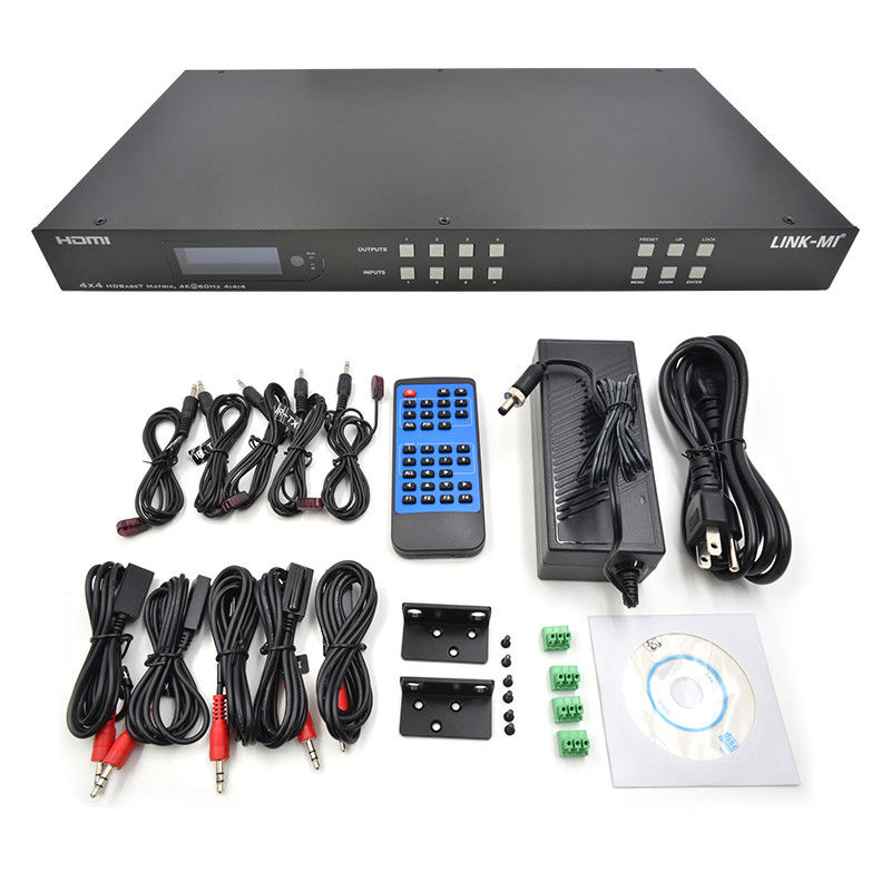 70m 4x4 HDMI Audio Matrix Switch com 4 HDMI Loop Out para 4 Portes Switch de Vídeo