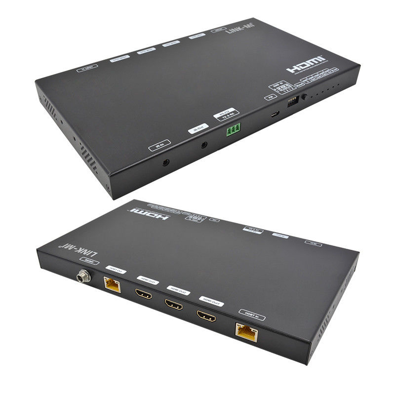 HDMI Extender 70M AV Over IP Com HDMI Loop Out IR RS232 Para Repetidor de Vídeo 4K60Hz