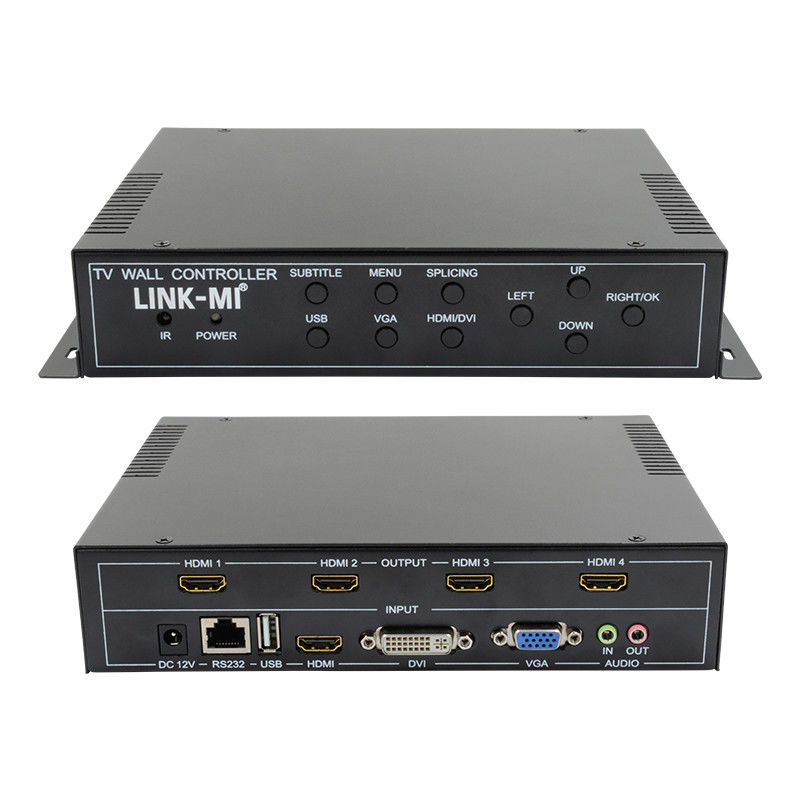 2X2 HDMI Video Wall Controller Suporte 1X4 1X3 1X2 TV Splicing Box para 4 telas