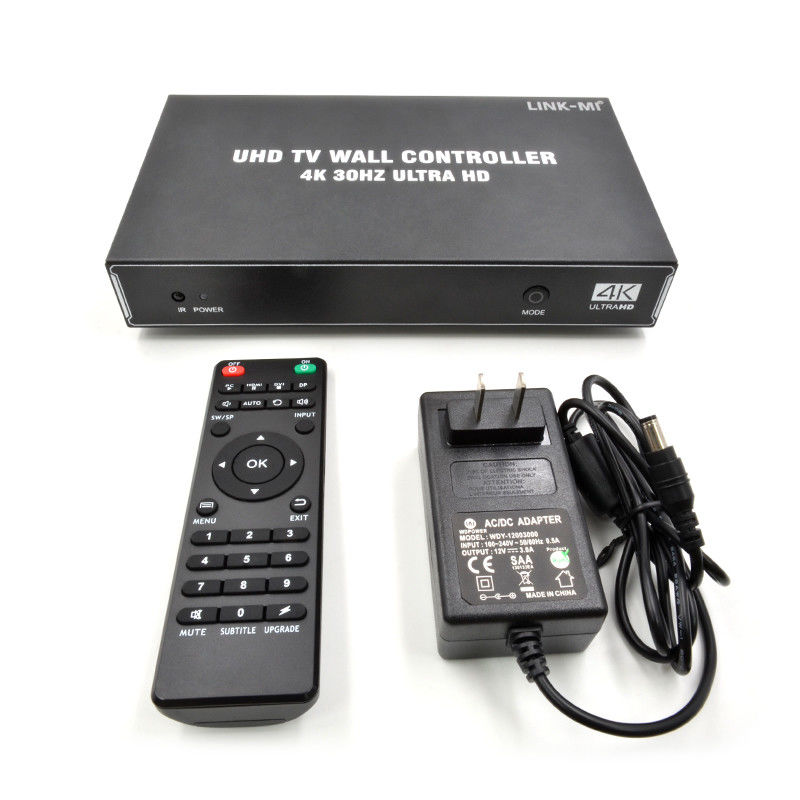 1X4 1X3 1X2 Controlador de parede de vídeo 4K 30Hz 4 canais HDMI TV Processador de parede de vídeo 2x2