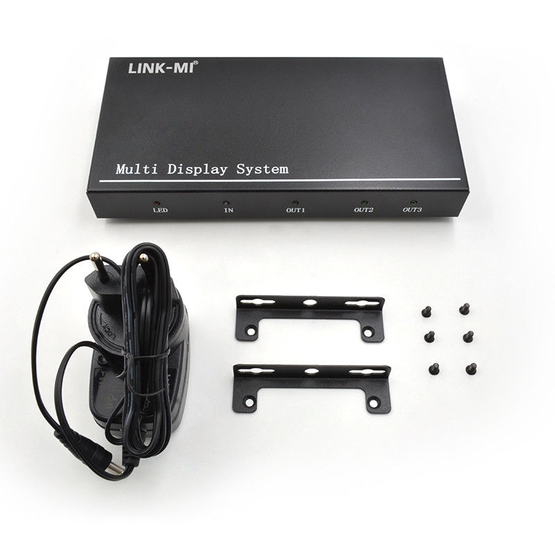 5760x1080 UHD 1X3 Video Wall Controller Processador Multi Screen Splicer 1 DP em 3 HDMI Out