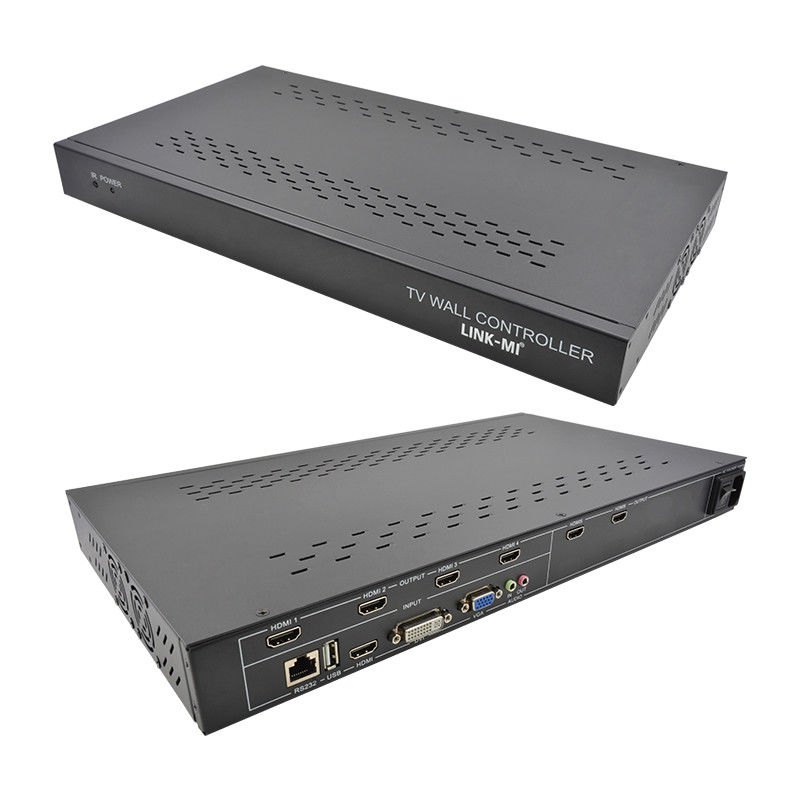 6 canais HDMI Video Wall Controller 2X3 LED Wall Controller para 6 televisores de empilhamento