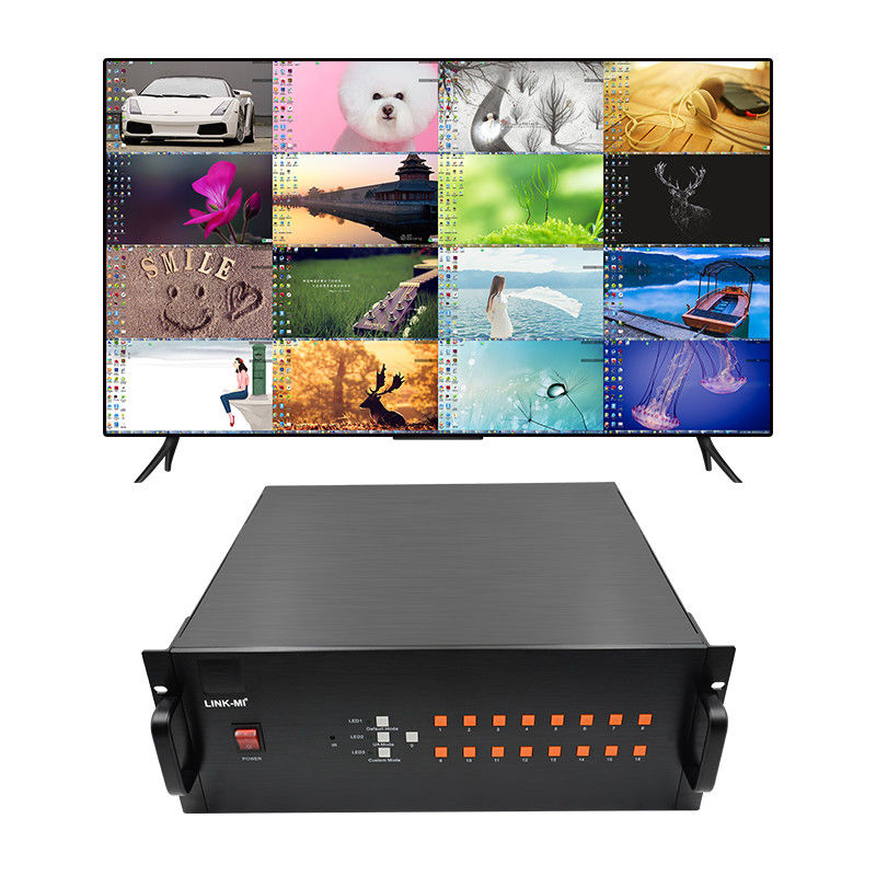 16 canais de vídeo HDMI Multi Viewer VGA BNC entrada de sinal 1080P 16X1 HDMI Switch