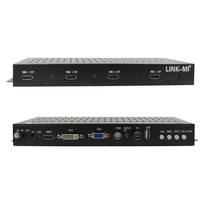 2X2 1X2 1X3 Controlador de parede de vídeo HDMI 1x4 1080P Rotação de 90 graus para exibição de retratos