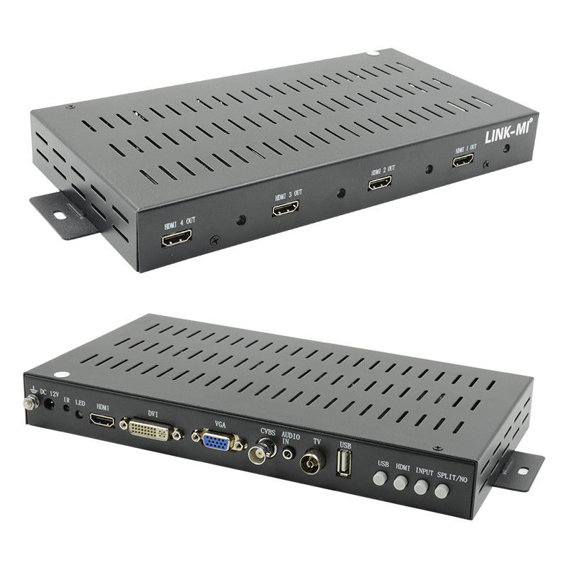 2X2 1X2 1X3 Controlador de parede de vídeo HDMI 1x4 1080P Rotação de 90 graus para exibição de retratos