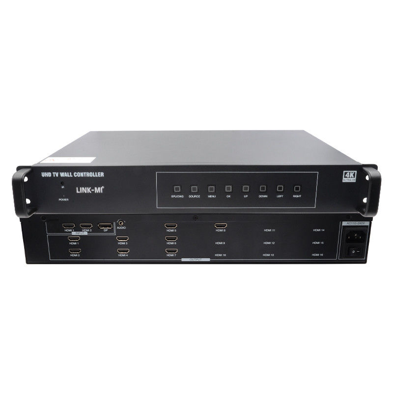 2X4 TV Controlador de parede HDMI 4K 60Hz 2X3 Processador de parede de vídeo 2X2 Para 8 unidades de exibição