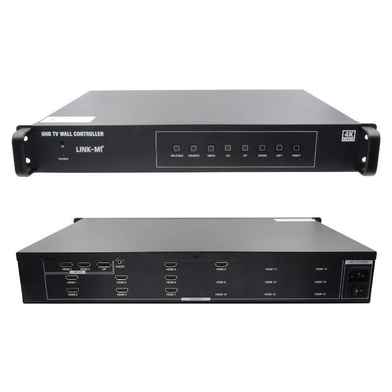 2X4 TV Controlador de parede HDMI 4K 60Hz 2X3 Processador de parede de vídeo 2X2 Para 8 unidades de exibição