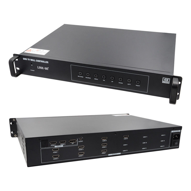 2X4 TV Controlador de parede HDMI 4K 60Hz 2X3 Processador de parede de vídeo 2X2 Para 8 unidades de exibição