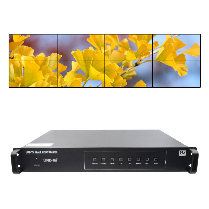 2X4 TV Controlador de parede HDMI 4K 60Hz 2X3 Processador de parede de vídeo 2X2 Para 8 unidades de exibição