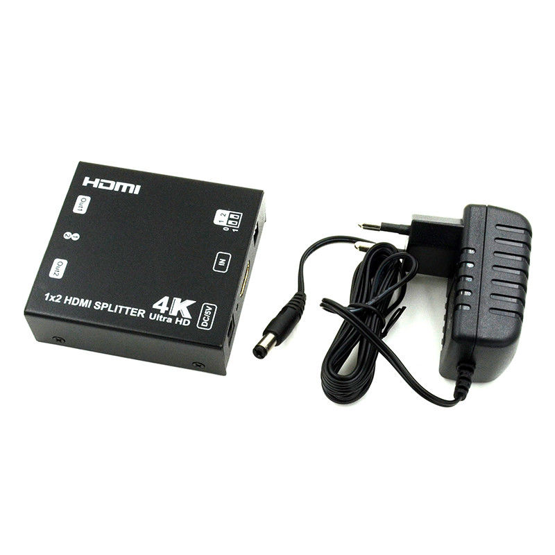 1X2 4K HDMI Extender Splitter Suporte 4K2K EDID 3D 2 Port Video Splitter