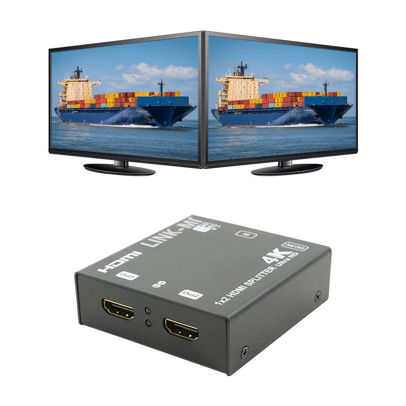 1X2 4K HDMI Extender Splitter Suporte 4K2K EDID 3D 2 Port Video Splitter