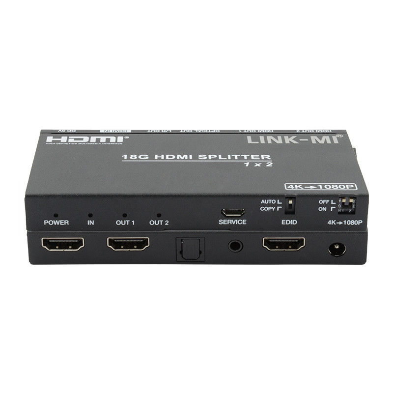 4K 2.0b 2 Portos HDMI Splitter 4 HDCP 2.2COPY AUTO EDID Hdmi Extração de Áudio e Vídeo