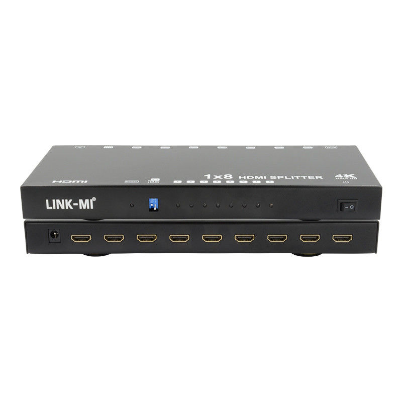 8 portas 4K HDMI Splitter Video Splitter 3d EDID 1 em 8 Duplicador para 8 TVs