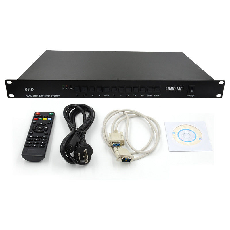 4X4 HDMI Matrix Switcher System 4K HDMI Video Switch Suporte RS232 TCP/IP