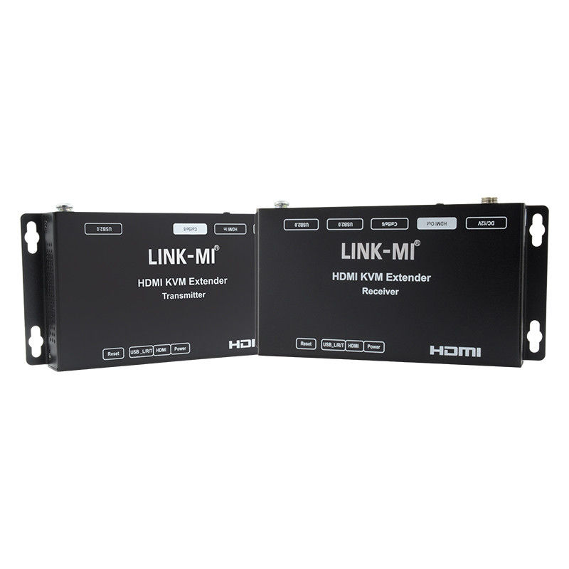 50M HDMI USB KVM Extender até 50m 100m Suporte duplo POC USB2.0