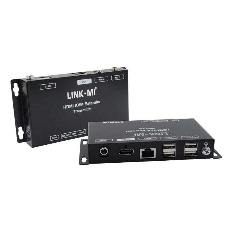 50M HDMI USB KVM Extender até 50m 100m Suporte duplo POC USB2.0