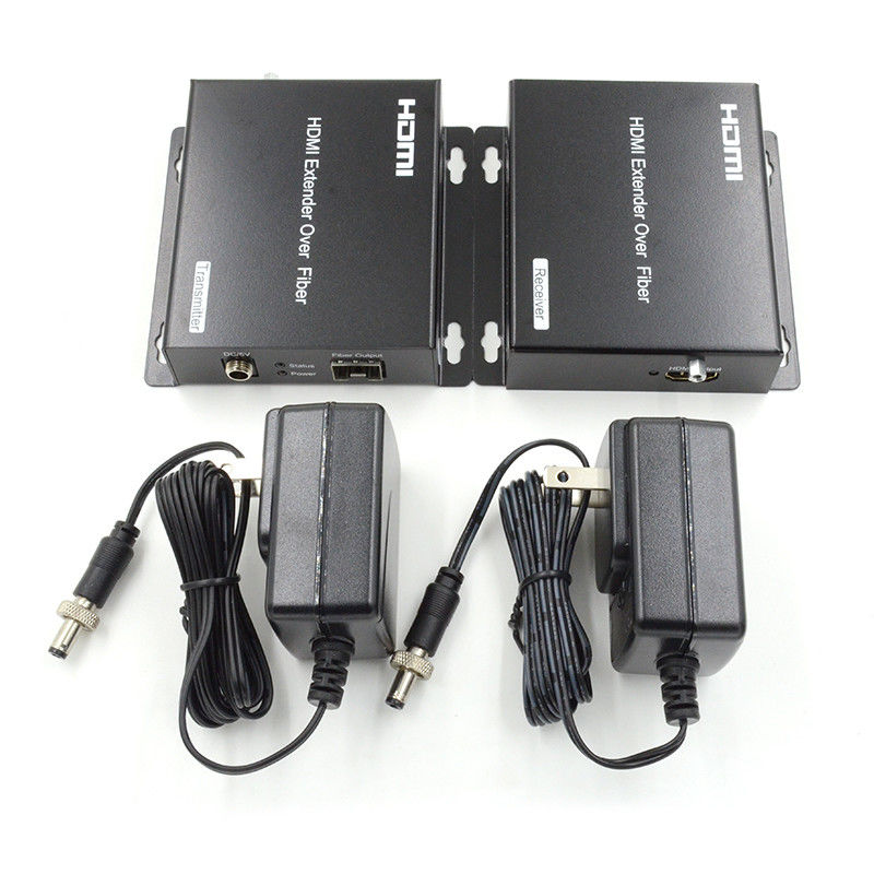 4K AV Over IP Fibra HDMI KVM Extender Suporte Multicast Unicast Com USB RS232