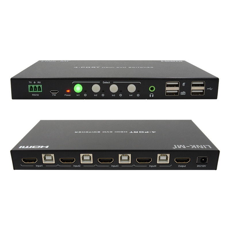 HDCP2.2 1.4 4K KVM Switch HDMI YUV4:44 8bit com extracção de áudio analógico