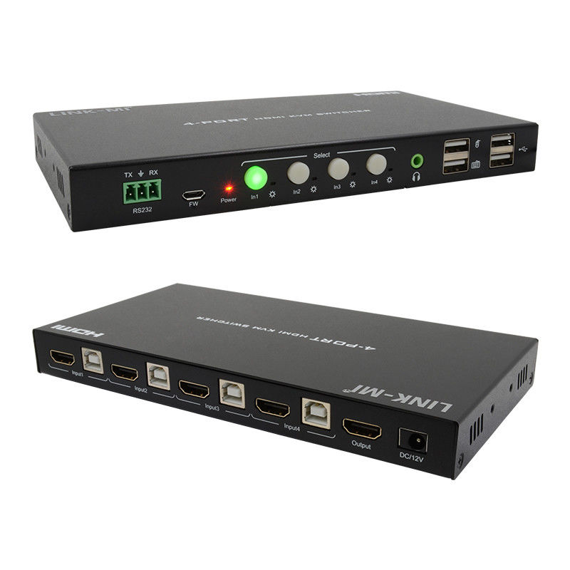 HDCP2.2 1.4 4K KVM Switch HDMI YUV4:44 8bit com extracção de áudio analógico