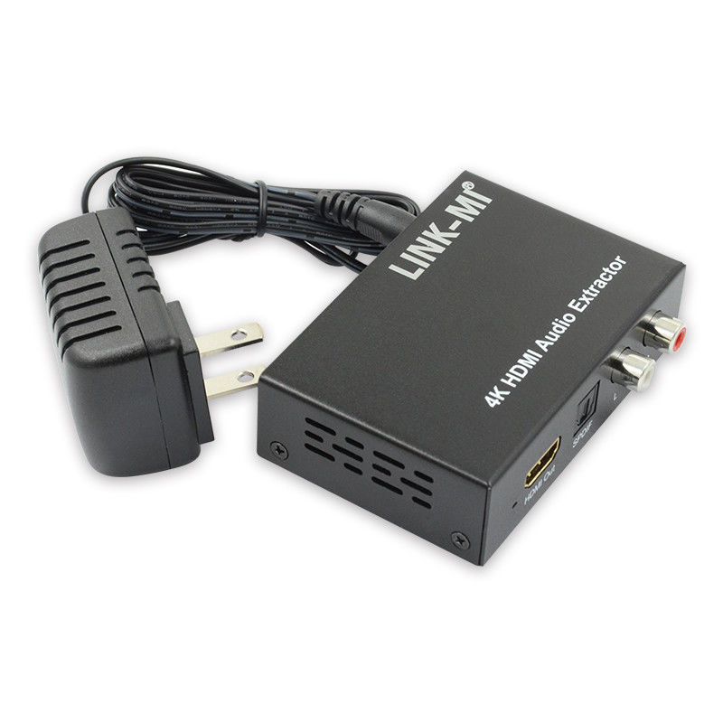 Extractor de áudio HDMI 2K 4K para Apple TV Blu-Ray Player Suporte a EDID 3D