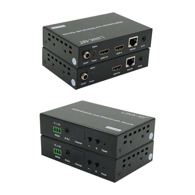 Distribuição de extensor HDMI de 120M por IP Extensor com controle remoto LED RS232 AV por IP