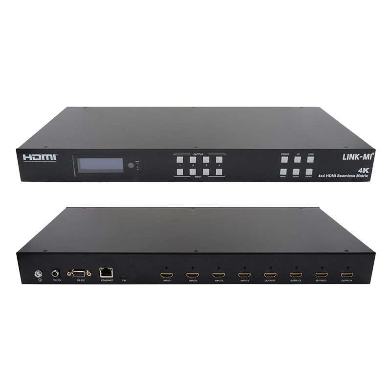 HDMI 4K Seamless Video Wall Splitter HDMI Matrix Switcher 2X2 4 em 4 fora