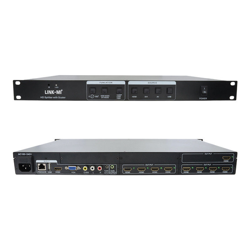 4X20 HDMI Splitter 4K com Scaler HDMI Audio Splitter 4k 4 a 20 canais