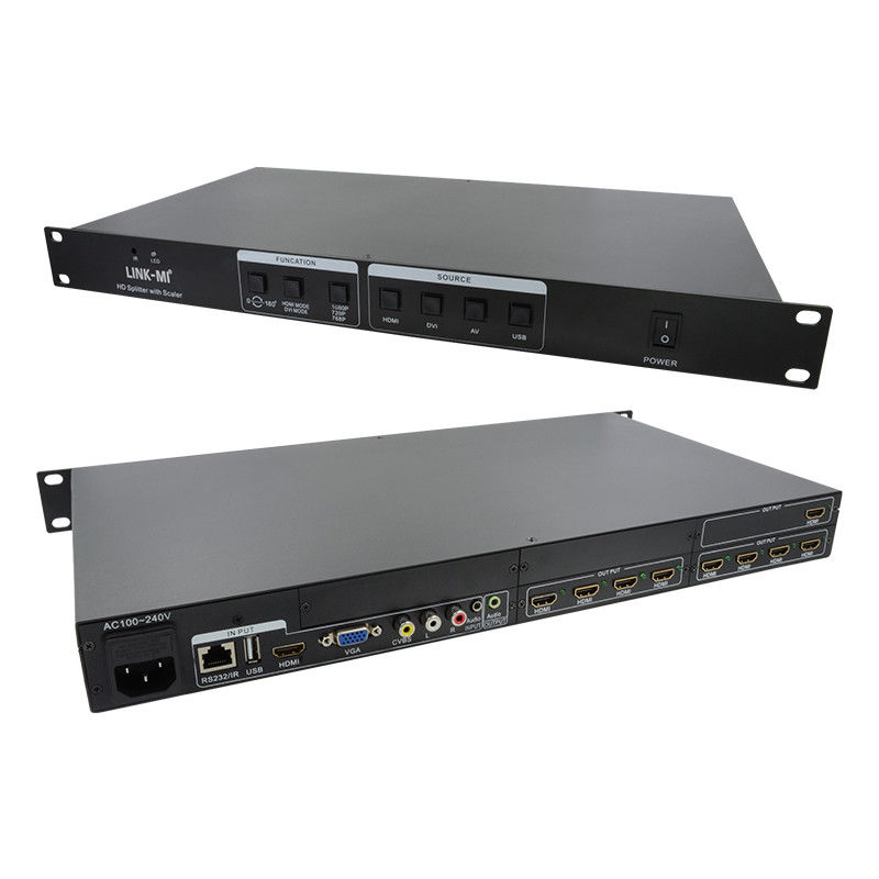 4X20 HDMI Splitter 4K com Scaler HDMI Audio Splitter 4k 4 a 20 canais