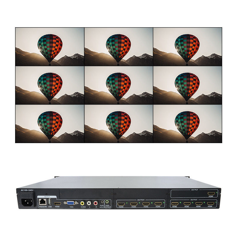 4X20 HDMI Splitter 4K com Scaler HDMI Audio Splitter 4k 4 a 20 canais