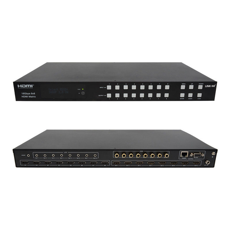 18Gbps 8x8 Matrix Switcher com Função ARC Suporte 4K2K 60Hz YUV 4:4:4