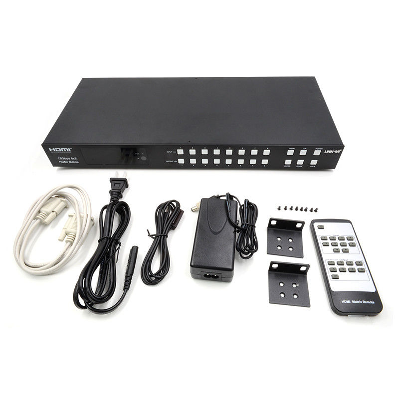 18Gbps 8x8 Matrix Switcher com Função ARC Suporte 4K2K 60Hz YUV 4:4:4