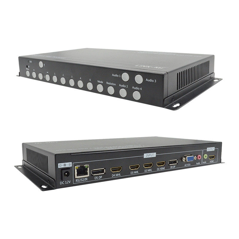 PIP POP HDMI Multi Viewer 4k 4x1 com IR Remote RS232 Control Center Control