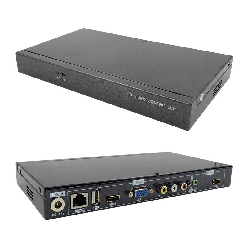 Superimposor de personagens HDMI Video Wall Controller Caption Adder 4 em 1 Processador de vídeo HD