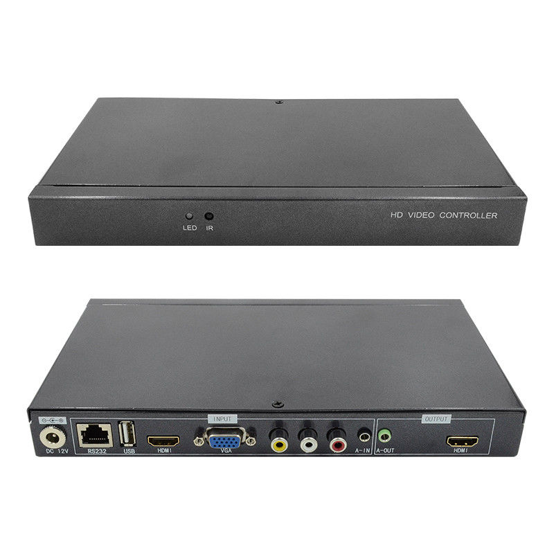 Superimposor de personagens HDMI Video Wall Controller Caption Adder 4 em 1 Processador de vídeo HD
