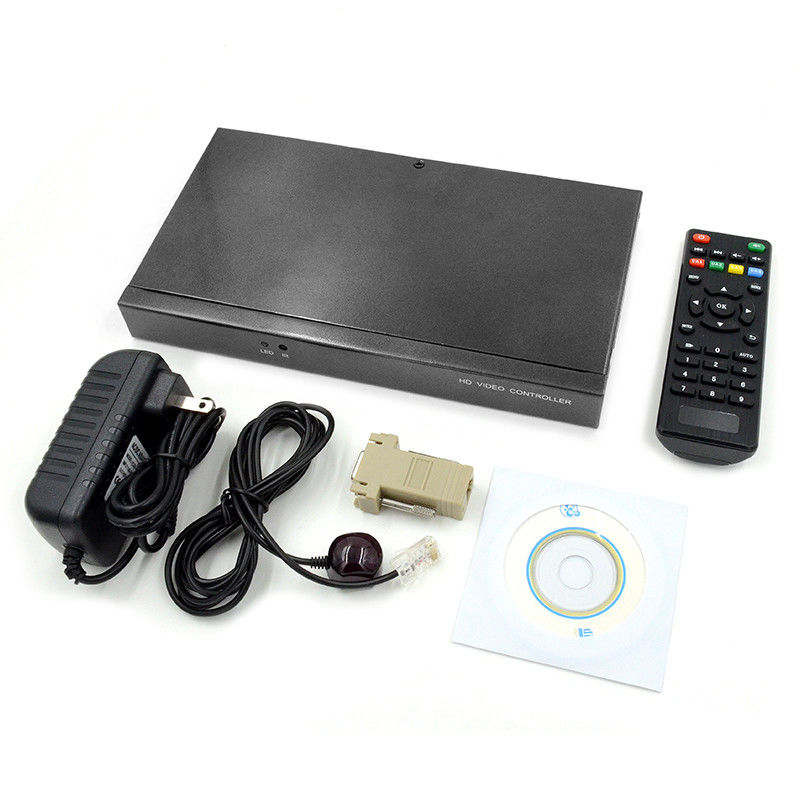 Superimposor de personagens HDMI Video Wall Controller Caption Adder 4 em 1 Processador de vídeo HD