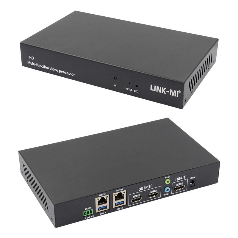 Multilínguas RS232 HDMI Video Wall Controller HD Caption Adder Processador de vídeo HDMI