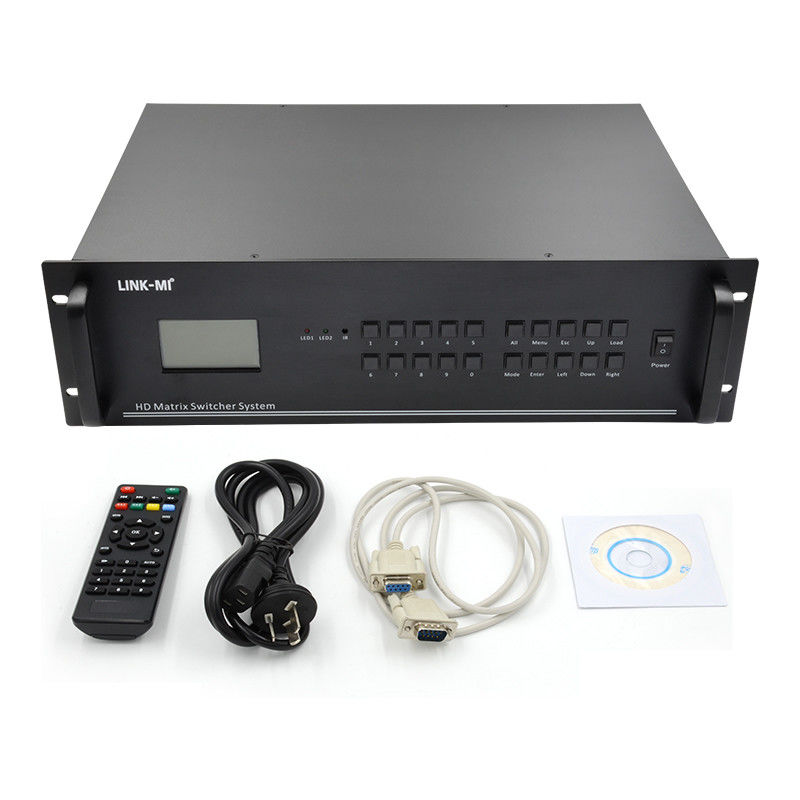 16 In 16 Out HDMI Matrix Switch 4K 16X16 Video Matrix Suporte VGA DVI entrada de sinal SDI
