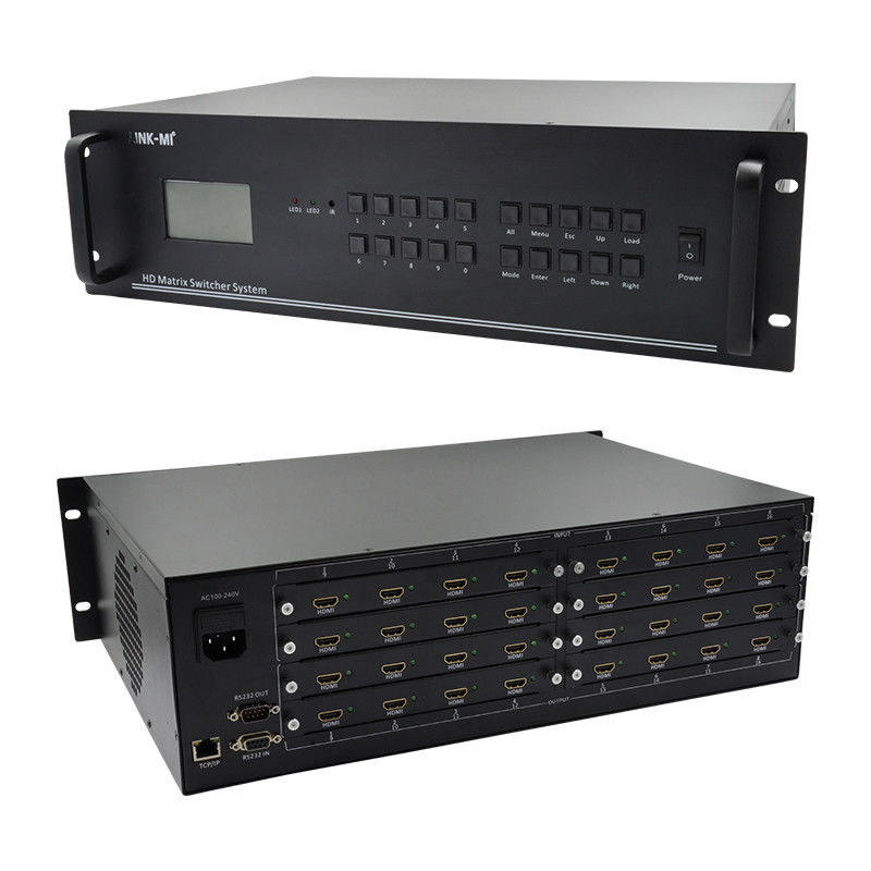 16 In 16 Out HDMI Matrix Switch 4K 16X16 Video Matrix Suporte VGA DVI entrada de sinal SDI