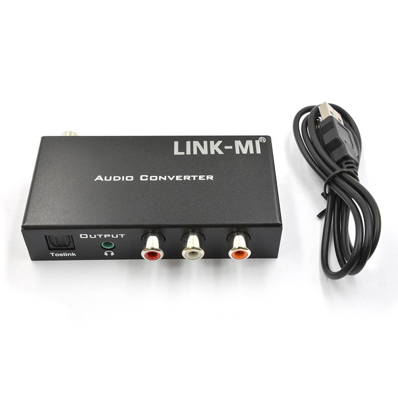 Dac Converter Digital Analog Audio Converter Suporte HDMI ARC Toslink Coax Digital Audio